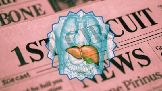 1st Circuit Ocaliva News headline featuring a medicated liver