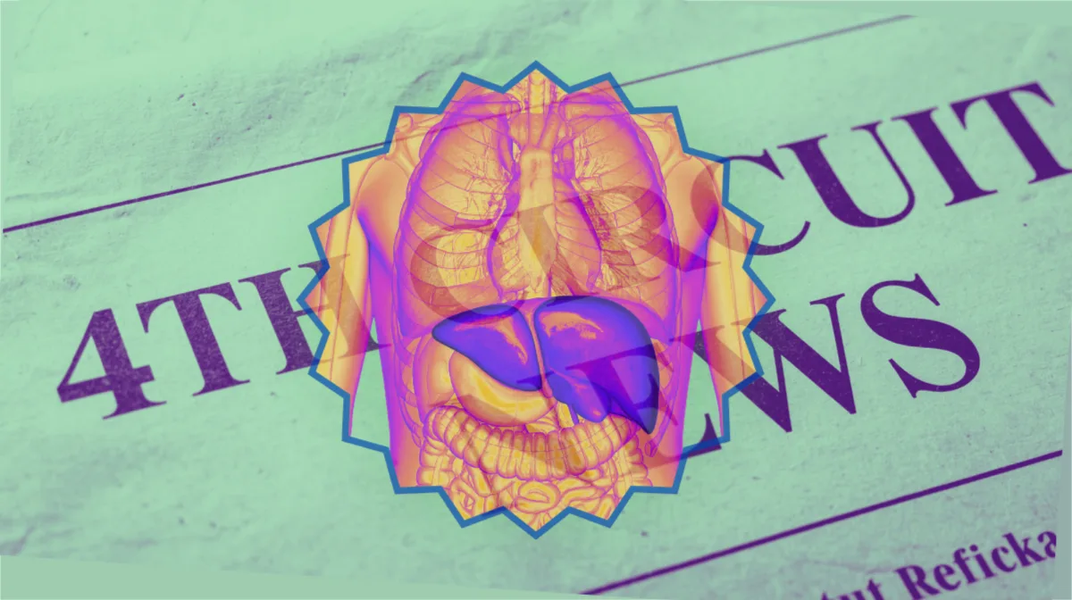 4th Circuit Ocaliva News headline featuring a medicated liver